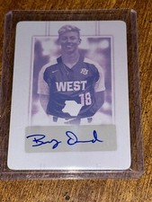 BRYCE OSMOND 2018 Leaf PERFECT GAME Autograph GAMEDAY PRINTING PLATE #1/1 ANGELS