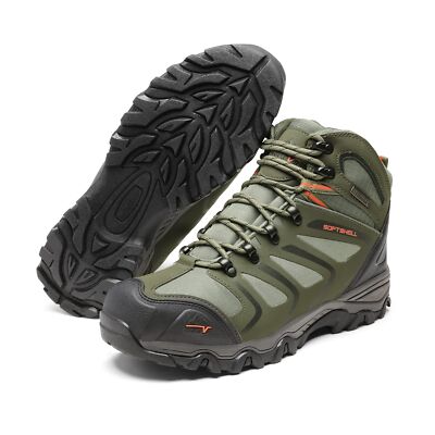 Wide Size Men's Ankle High Waterproof Hiking Boots Outdoor
