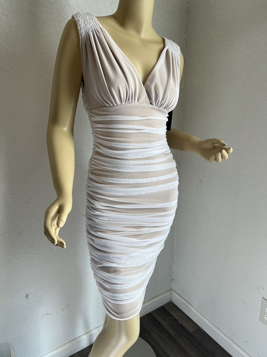 norma kamali tara ruched dress Norma Kamali Tara Side Drape Dress - Blush