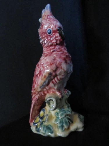 Vtg. Stangl Art Pottery Bird Pink Cockatoo #3405 New Jersey USA c. 1950-1959
