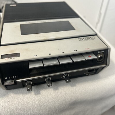 Sony TC-124 Stereo Cassette Corder - Portable Solid State Tape