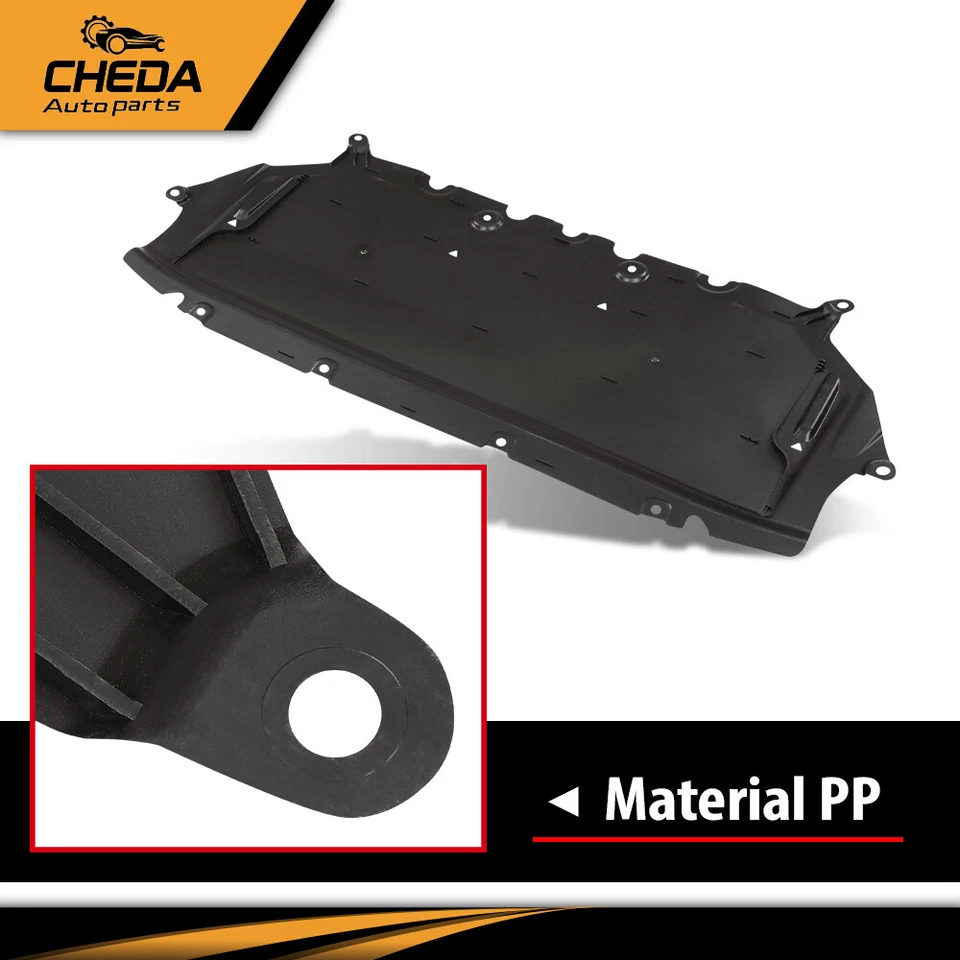 Fit For 2016-2023 BMW 530i 540i 740i 750i 530e Front Engine Splash Shield Black - Image 4 of 4