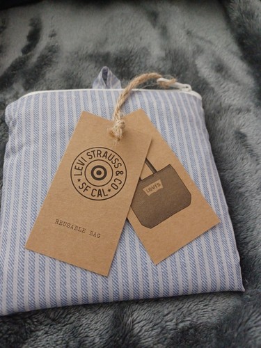 Striped Reusable Shopping Bag Navy/White Stripe Print - Levi's & Target - Bild 3 von 4