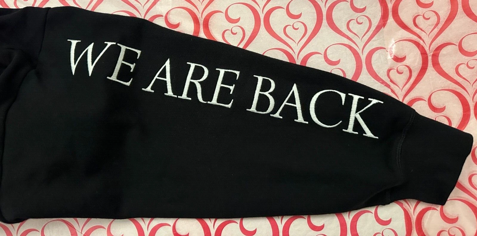 UNDERCOVER Felpa con cappuccio classica nera Victoria's Secret FASHION SHOW 2024 vestibilità rilassata XL nuova con etichette