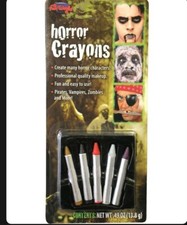 Fun World Horror Makeup Crayons - 6 Crayons NEW
