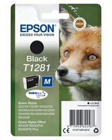 Original Epson T1281 Black Stylus S22 SX425W Stylus Office BX305F BX305FW Plus