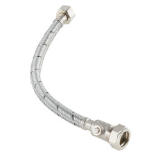 15mm x 1/2" x 30cm Flexible Tap Connector with Isolating Valve (FTC + ISO)