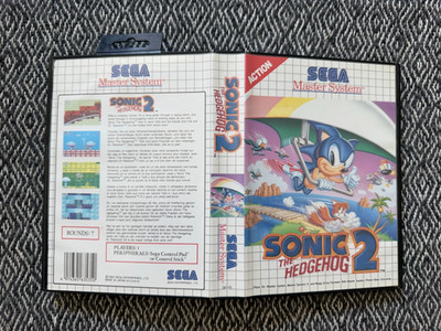 Master System SONIC THE HEDGEHOG 2 Game REGION FREE PAL (Works in US)