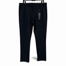 Greyson Montauk Trouser Pants Mens 35x32 Black Golf Performance Stretch Trim NEW