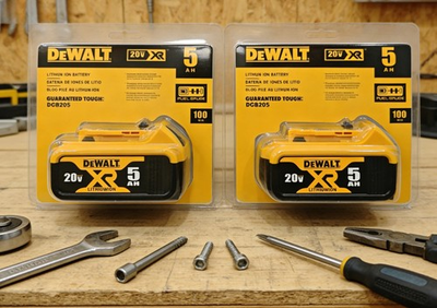 #ad 2pc DEWALT 20V Max Premium 5Ah Lithium Ion Battery Charger $77.77