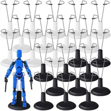 24 Pcs Doll Stand Adjustable Action Figure Display Holder Support for 4-6 Inc...