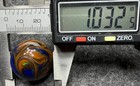 Handmade Marble Gold Lutz ( Flame - Swirl ) 1 Inch +-  (S10) — photo 4