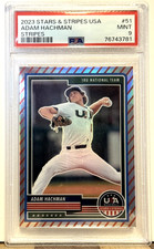 2023 Stars & Stripes USA 51 Adam Hachman Stripes PSA Mint 9 Team USA
