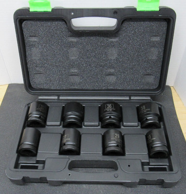 Pittsburgh Pro 3/4'' Metric 6pt CR-MO Impact Socket Set 26-38mm NEW 67965