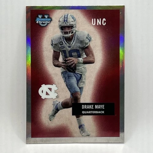 Drake Maye Rookie 1955 Refractor Insert 2023 Bowman U Chrome #55BF-17 Mint