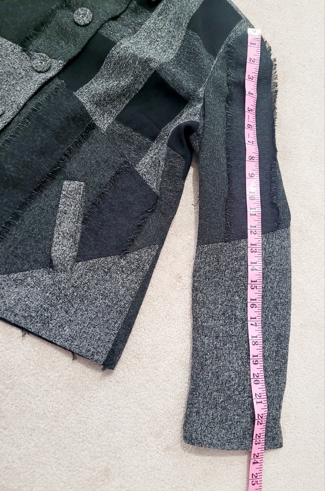 Coldwater Creek Patchwork Textured Jacket Blazer … - image 10