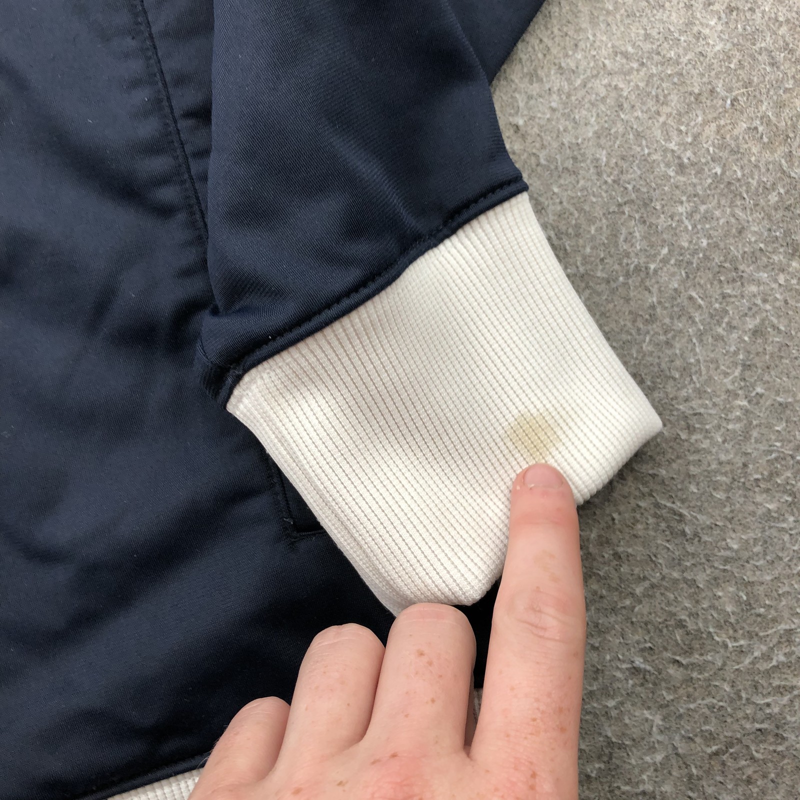 SACAI X NIKE Nike Giacca Uomo Large Bianco Navy Full Zip Pista Atletica The Athletic Dept Y2K