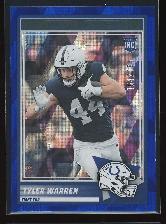 2025 Score #21 Tyler Warren RC Cubic #/185 - Colts