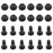 24 Pcs Hard Disk Drive Screws and Shock 6 -32, Black