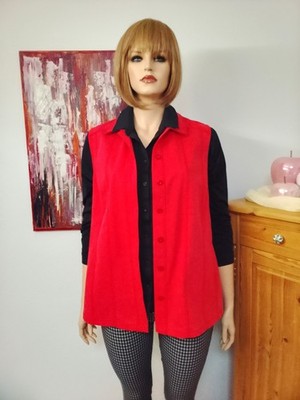 CHALOU - ungetragene  ärmellose Jacke (Weste)  Gr.44 (46) in orange-rot - NEU