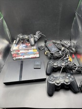 Sony PlayStation 2 PS2 Slim Console SCPH-70012 3 Controllers Cords Memory Games