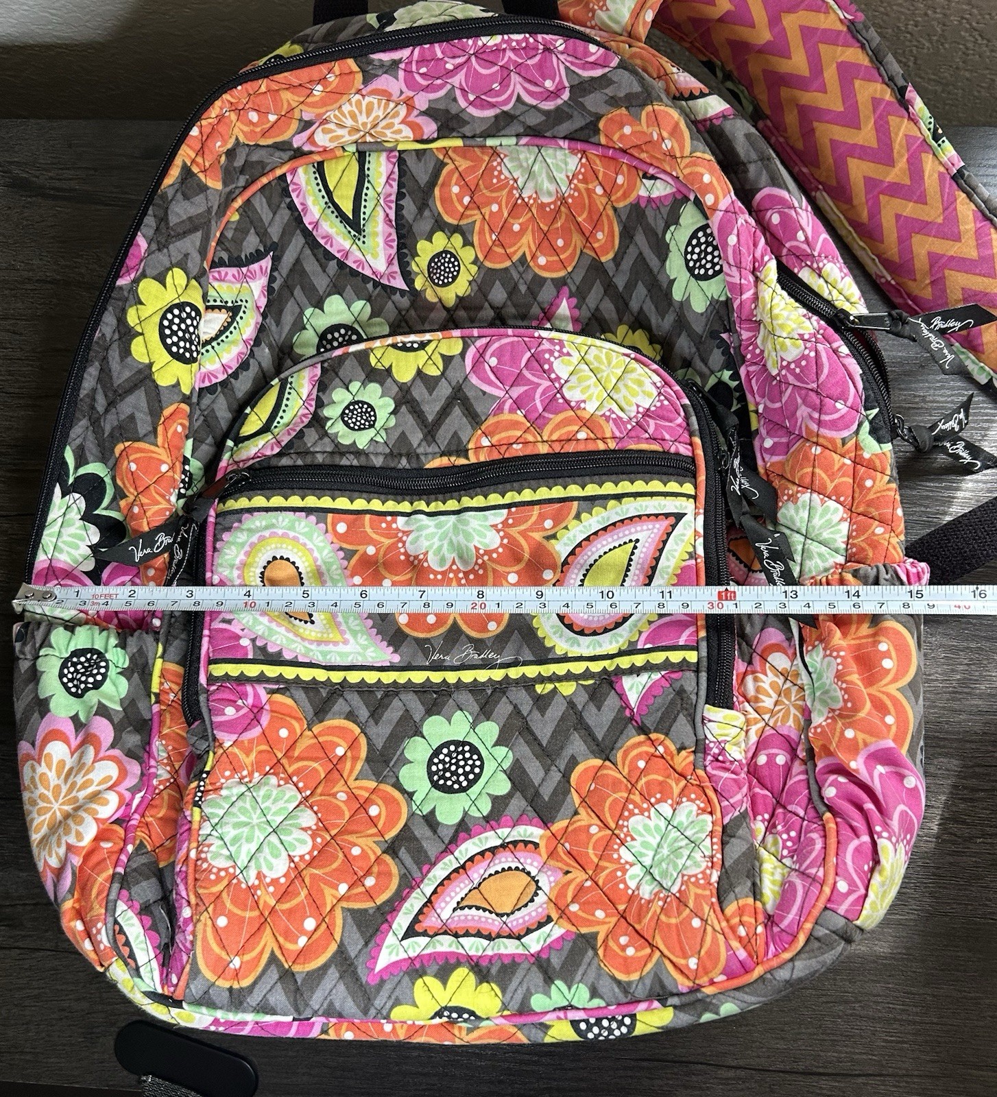 Vera Bradley Campus/School Backpack Multicolor Pa… - image 7