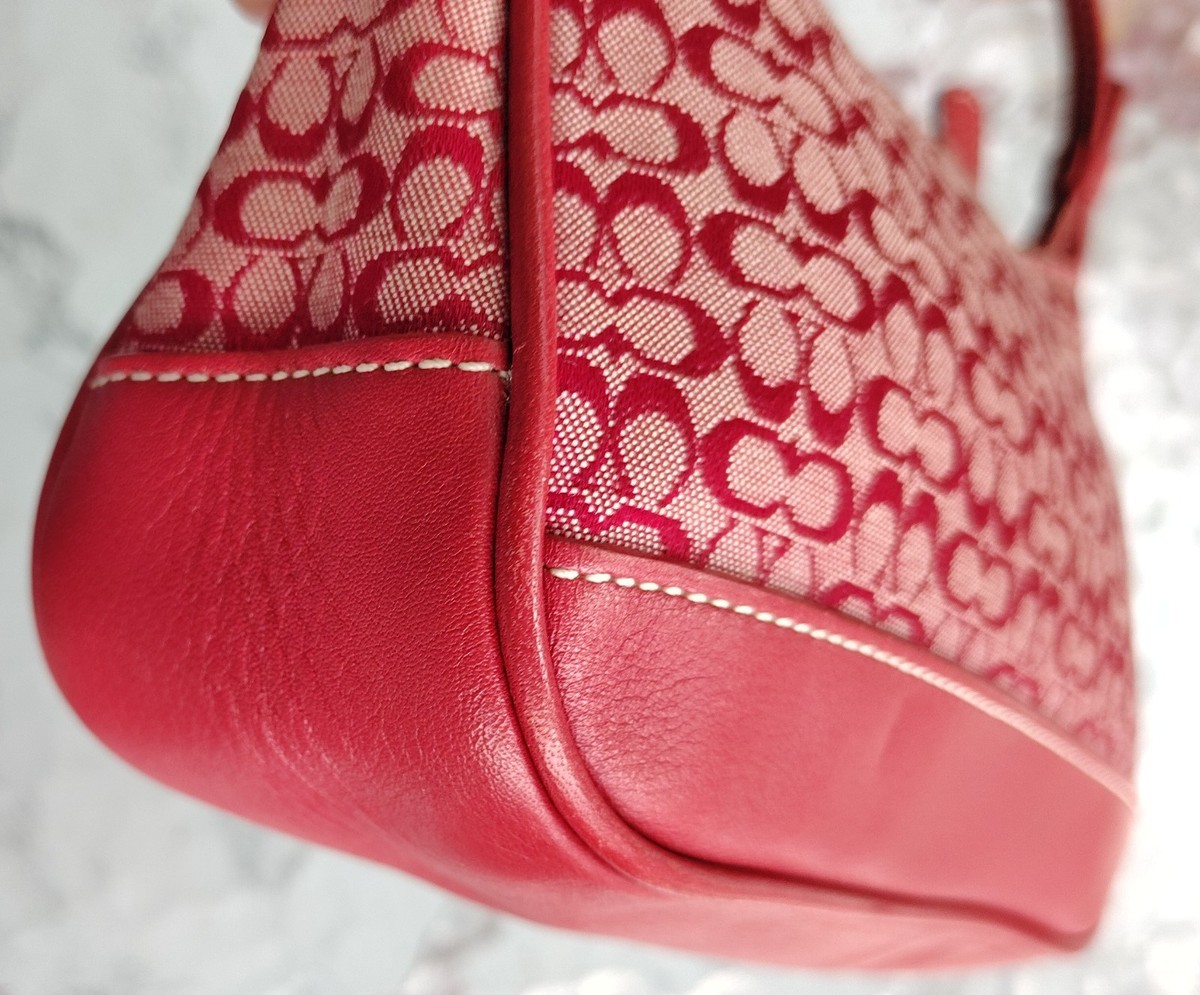 Coach MINI 6622 Vintage Demi Y2K Soho Red Signature C Canvas w