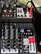 Mizisnr CS-4 4 Channel Integrated Live Sound Mixer with cables!!