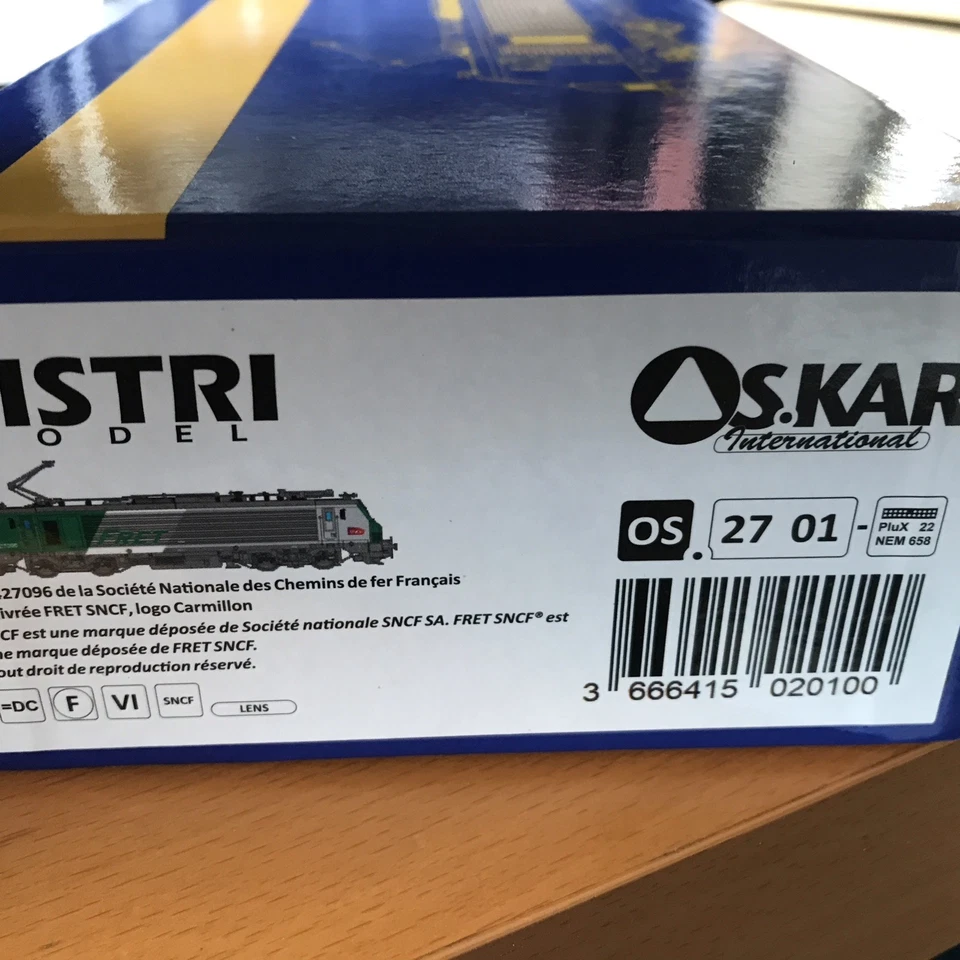 OSKAR Réf OS. 2701 LOCOMOTIVE ÉLECTRIQUE BB 427096 FRET SNCF NEUVE EN BOITE - Photo 4/4