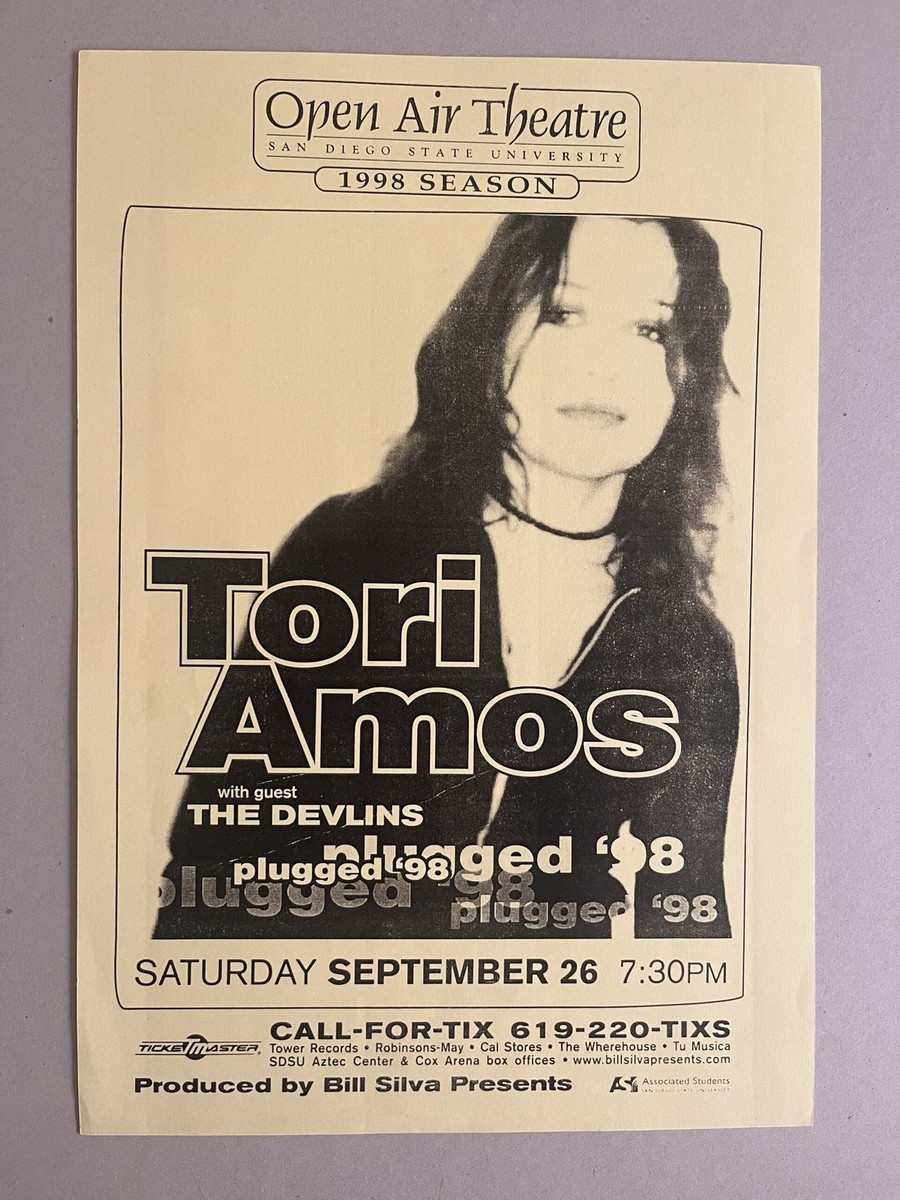THE MASTERS 1998 ポスター Tori Amos Concert Poster 1998 San Diego State University | eBay
