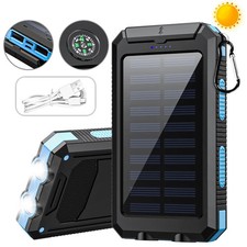 2025 Super 10000000mAh USB Portable Charger Solar Power Bank For Cell Phone