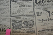 1957 Fats Domino Chuck Berry Kiel Concert Ad Helen Keller TV Week Newspaper