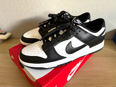 Nike Dunk Low Retro Sneaker Schwarz/Weiß Low Top Schnürung EU 47,5 US 13
