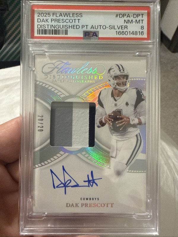 2025 Flawless Dak Prescott Distinguished Auto Silver /20