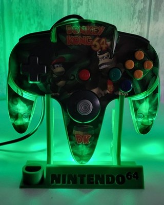  TOP  LED MOD   Nintendo 64 Controller,  Green  Donkey Kong