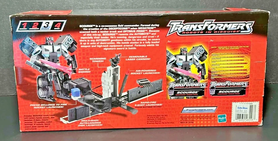 TRANSFORMERS ROBOTS IN DISGUISE SCOURGE TANKER TRUCK BRAND NEW IN BOX - Image 4 of 4