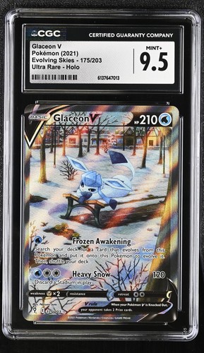 Glaceon V graded CGC 9.5 for sale on eBay