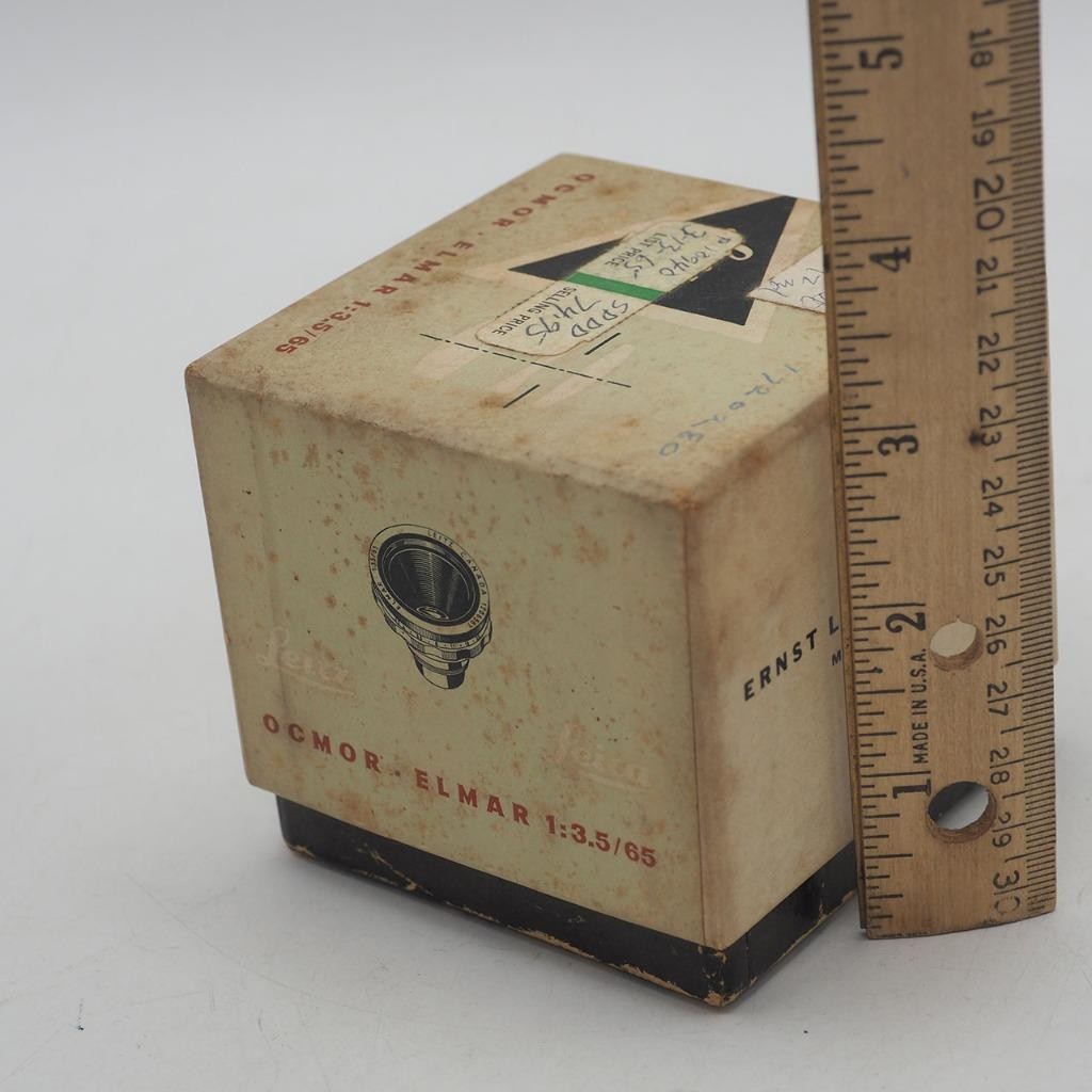 Leica Leitz Ocmor 65mm f3.5 Elmar Lens EMPTY Box Only Vintage 1965
