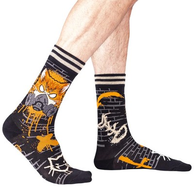 Claw & Disorder Unisex M/L Size 6-13 Crew Sock Gray Foot Clothes Novelty Fashion