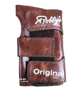 Robby's Original Bowling Wrist Brace -  Medium Right Hand / RT - Brown Leather