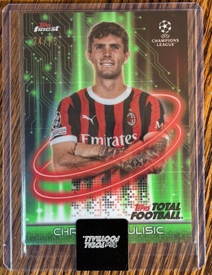 2024-25 Topps Finest Total Football Green #FF-20 Christian Pulisic /75 SEALED