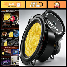 5" Car Speakers 600W Peak Power, 4 Ohm, Glass Fiber Cone, Deep Bass, Clear Vocal