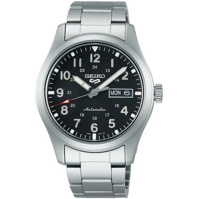 Seiko 5 Sports SRPG27K1 Automatik Herrenuhr 39,4 mm Schwarz Edelstahl 4R36 100m