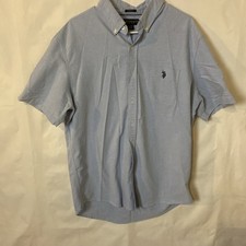 U.S. Polo Assn. Men's Blue Short Sleeve Button-Down Shirt Size XL