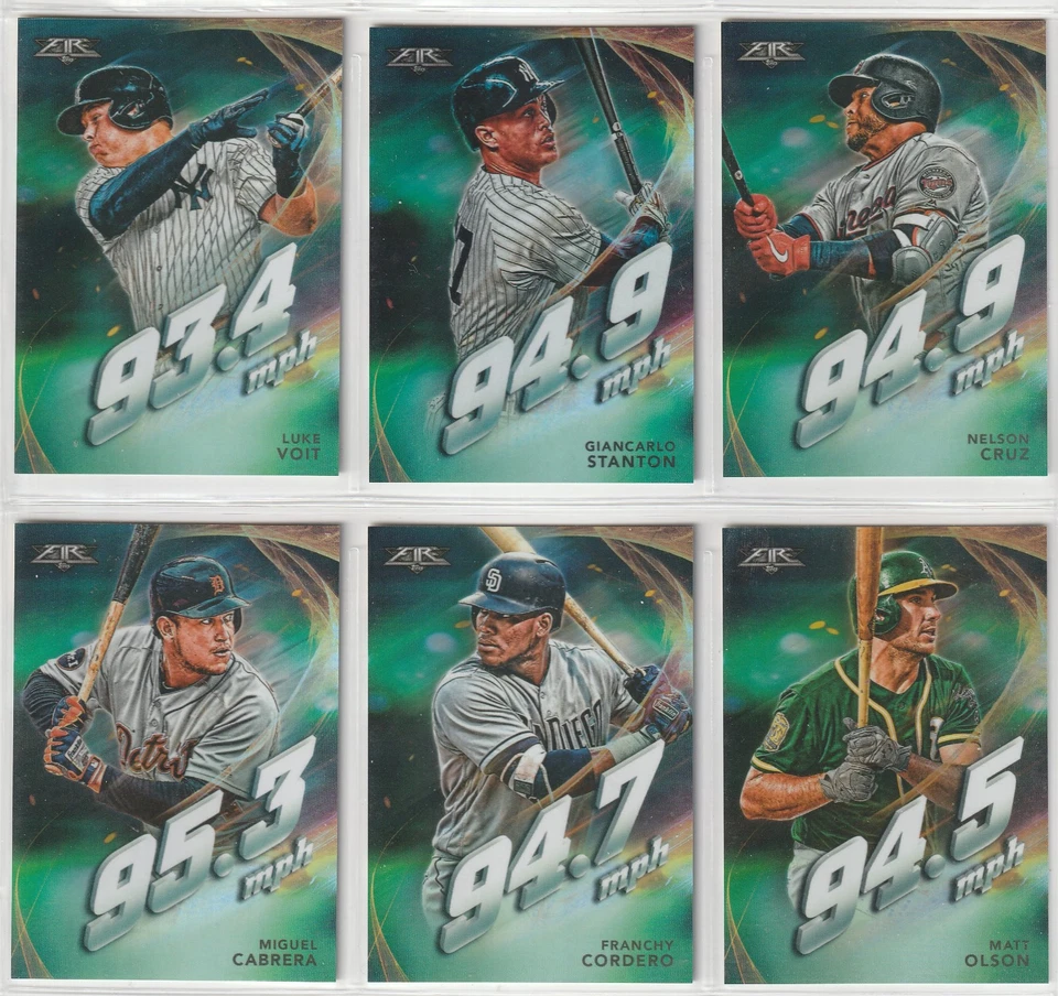 2019 TOPPS FIRE INSERT UPICK JUDGE FREEMAN OHTANI LINDOR MOLINA KERSHAW RYAN - Image 4 of 4