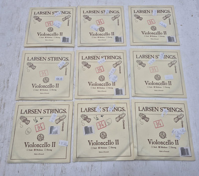 Lot of Vtg Violoncello II Larsen Strings Violon Cello NOS Replacement 3/4 Medium