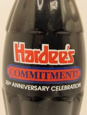 HARDEE'S COMMITMENT - Coca Cola Bottle - 35th Anniversary Celebration - 1998