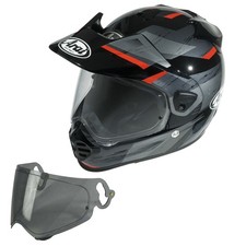 Arai Tour-X 5 Anodize Red Adventure Motorcycle Helmet Free Dark Tint Visor L