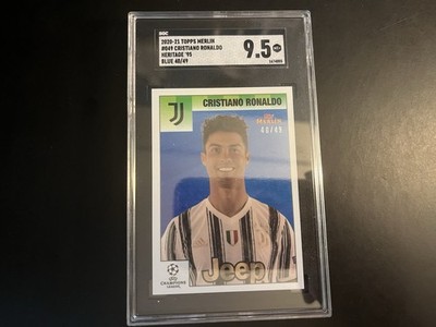 2020 Merlin's Heritage 95 UCL Blue #049 Cristiano Ronaldo /49 Juventus SGC 9.5