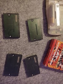 Bandai WonderSwan Green SW-001 + GAMES nobunaga's ambition fighting legend